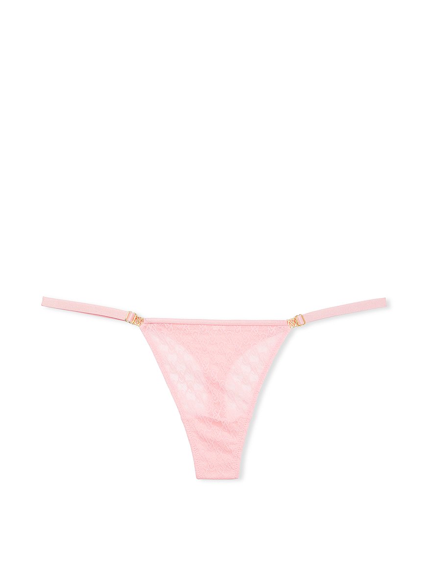 Buy Eyelet Lace-Up Thong Panty - Order Panties online 1121891300 - Victoria's  Secret US