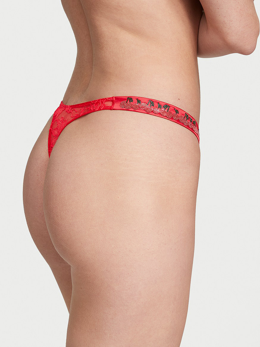 Buy Shine Strap Thong Panty - Order Panties online 5000007687 - Victoria's  Secret US
