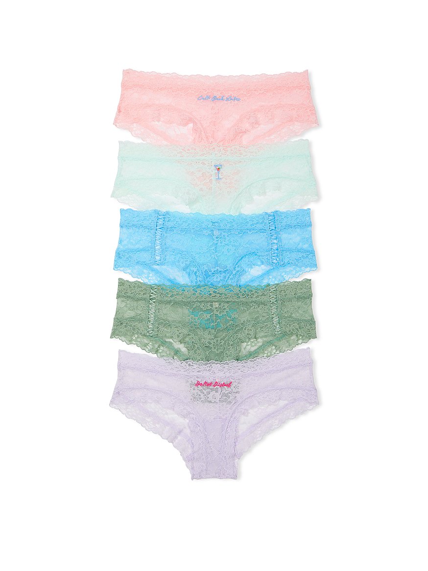 Victoria's Secret PINK Cotton Cheekster Underwear Pack, Multicolored, Small  at  Women's Clothing store