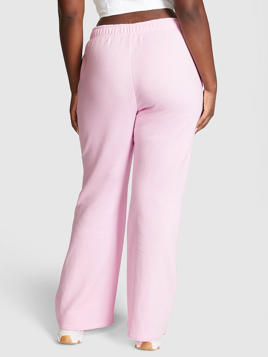 Peach Pink Flare Sweatpants. Pretty okay condition. - Depop