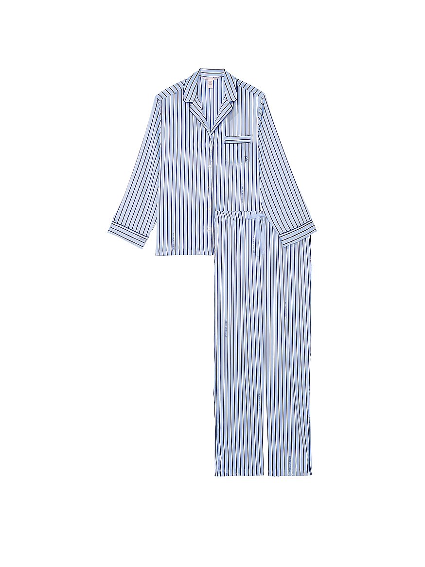 Buy Satin Long Pajama Set - Order Pajamas Sets online 5000000279 - Victoria's Secret US