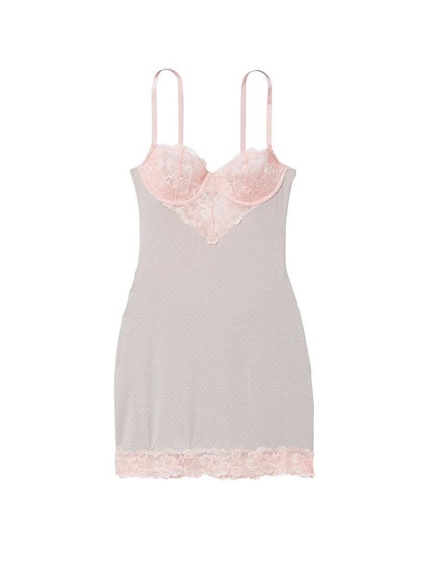 Modal & Lace Cupped Mini Slip Dress - Sleep & Lingerie - Victoria's Secret