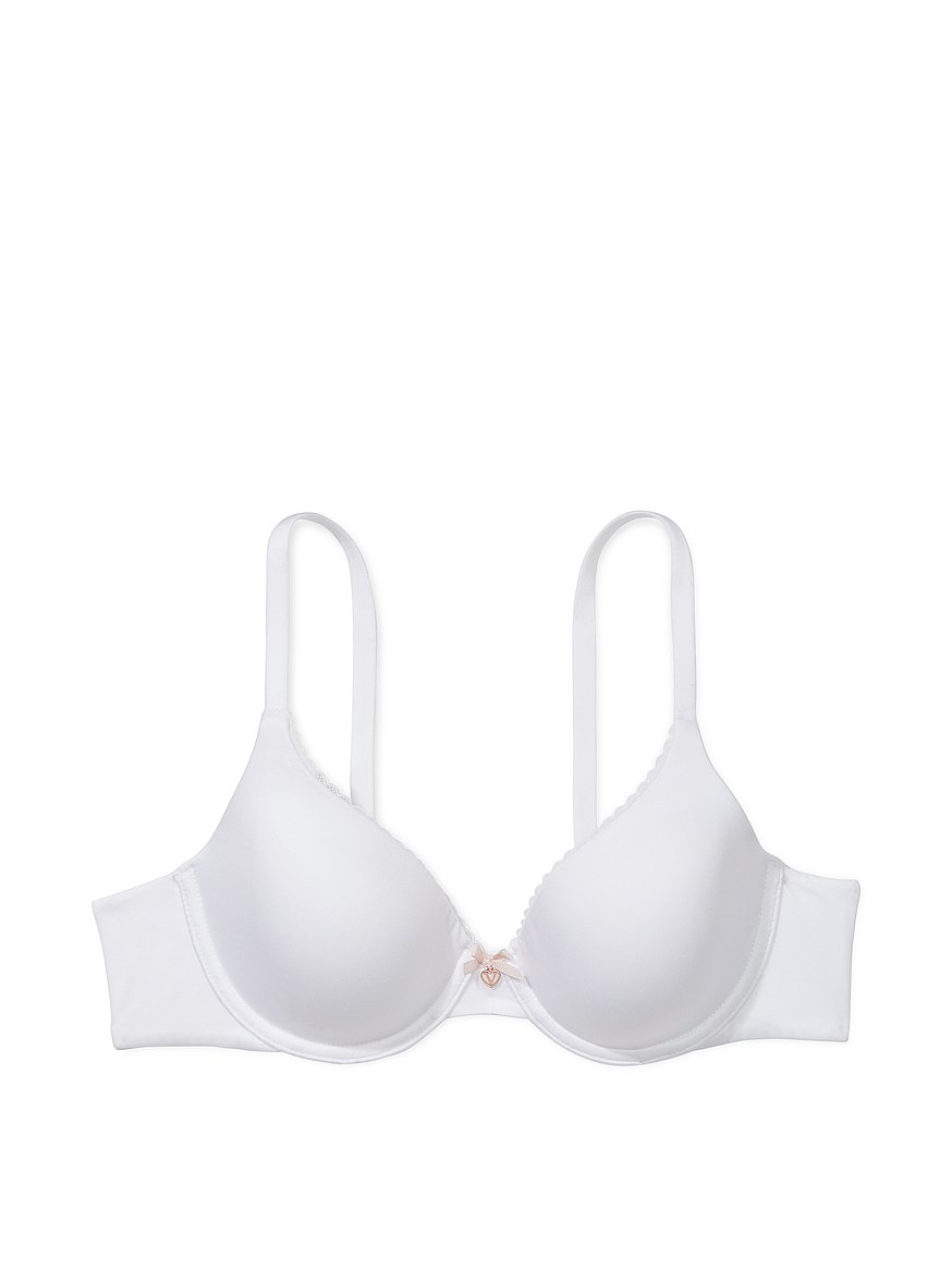 Lightly Lined Full-Coverage Lace-Trim Bra