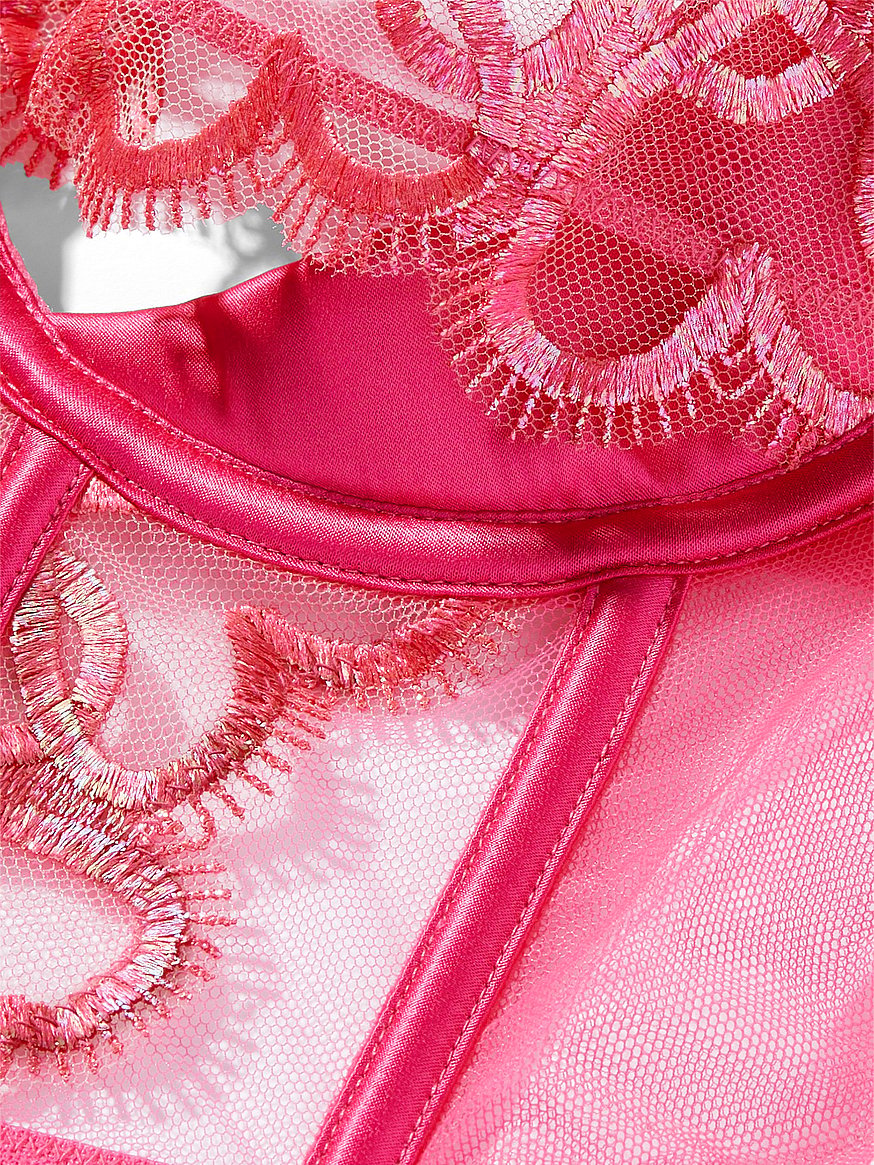 Buy Wicked Shimmer Heart Embroidery Open-Cup Corset Top, Forever