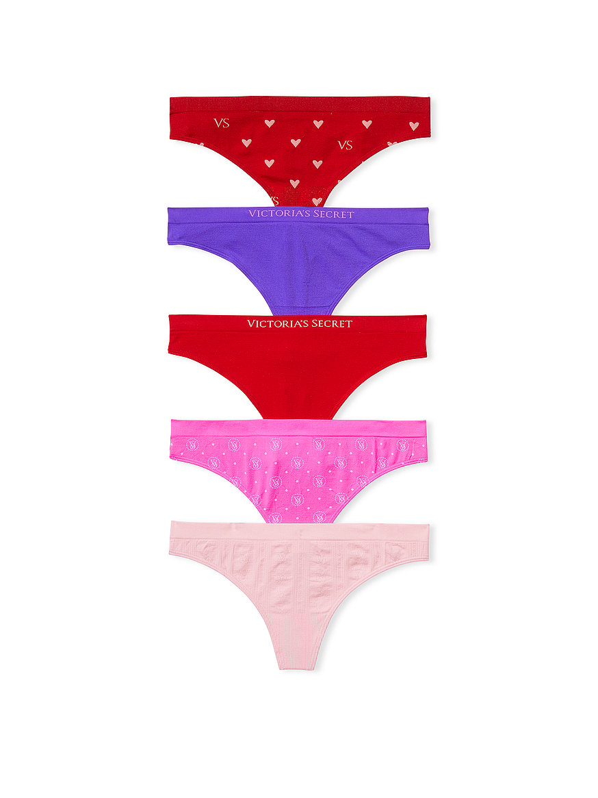 5-Pack Seamless Thong Panties - Panties - Victoria's Secret