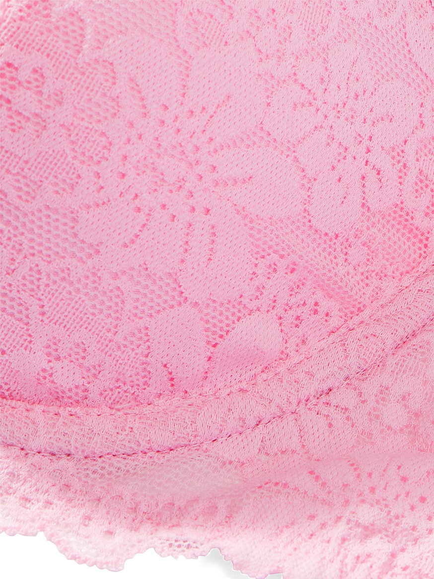 Calvin Klein Lght Unisex Lined Balconette Bra Pink, 100B, pink : :  Fashion