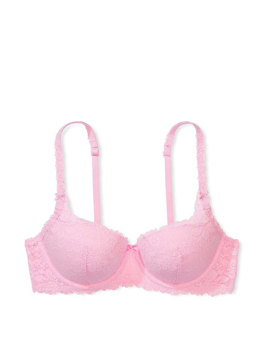 Pink Balconette Bra stock image. Image of stay, underwiring - 54363955