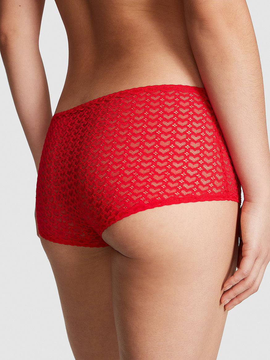 Period Panty Hipster in red with lace shop online