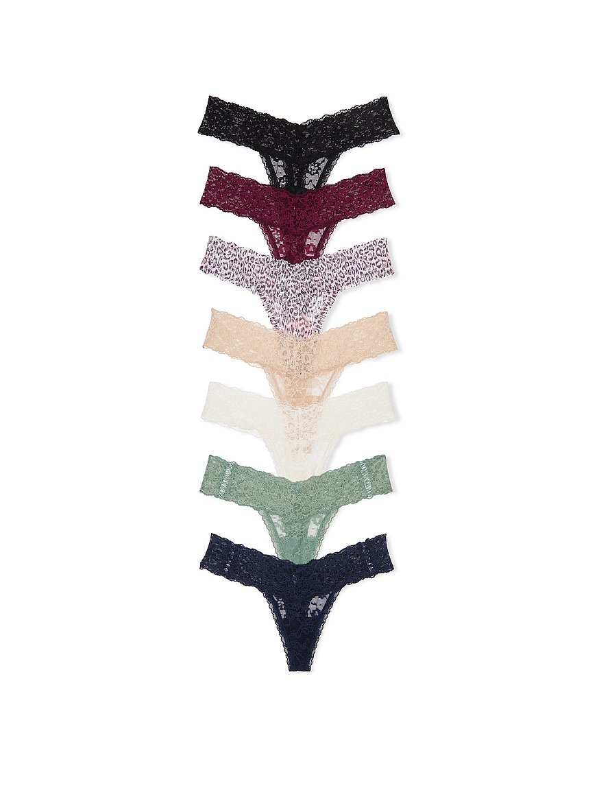 Buy 5-Pack Lace Thong Panties - Order PACKAGED-PANTY online 5000008049 - Victoria's Secret CA
