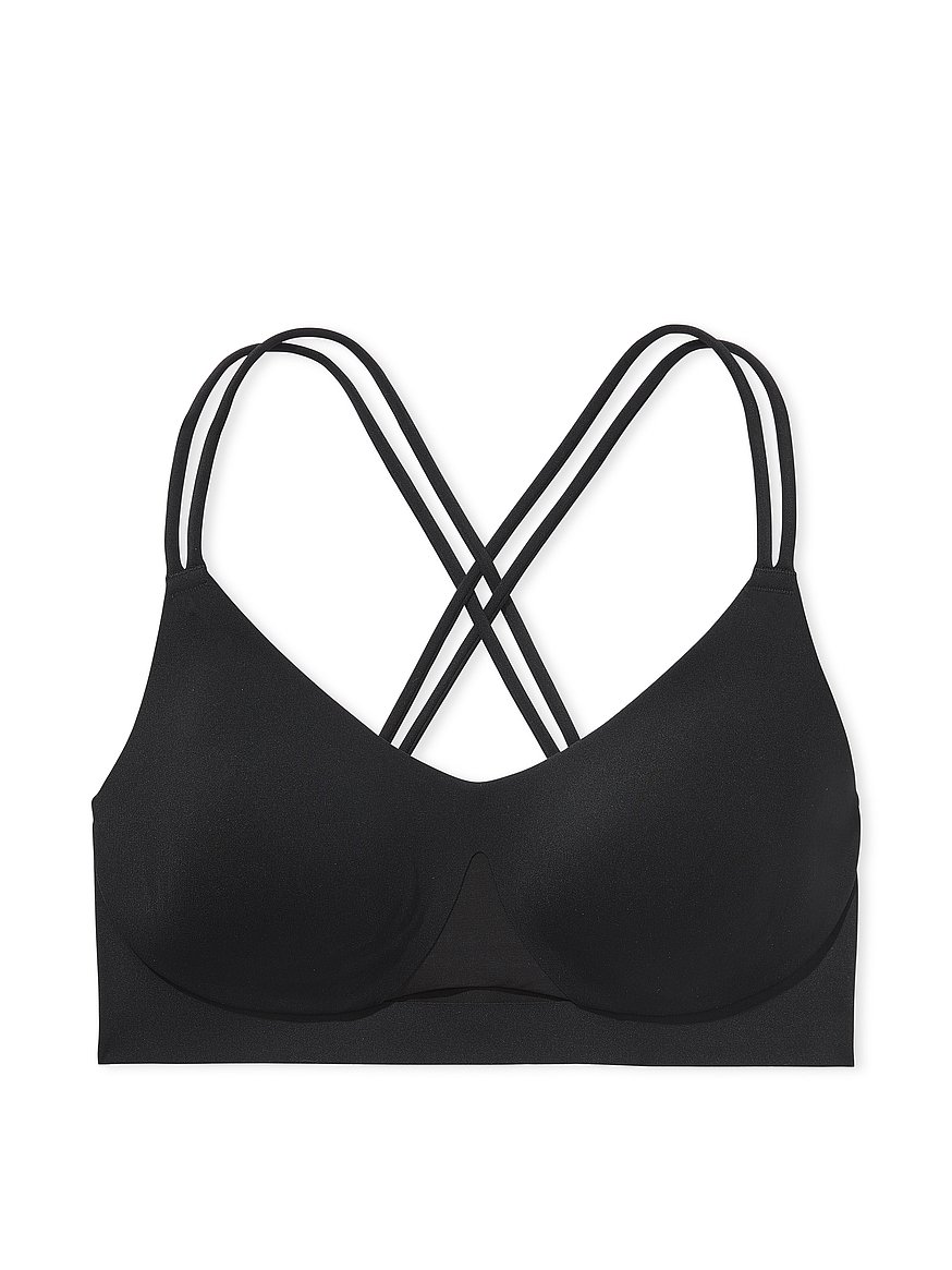 Womens Butterluxe Adjustable Spaghetti Strap Sports Bra - Scoop Neck