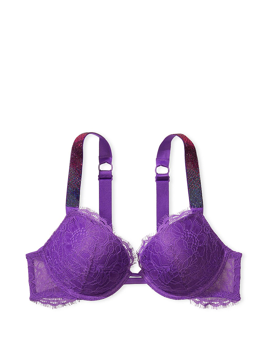 victoria's Secret pink pushup bra size 38B and 38C Shine Straps VS