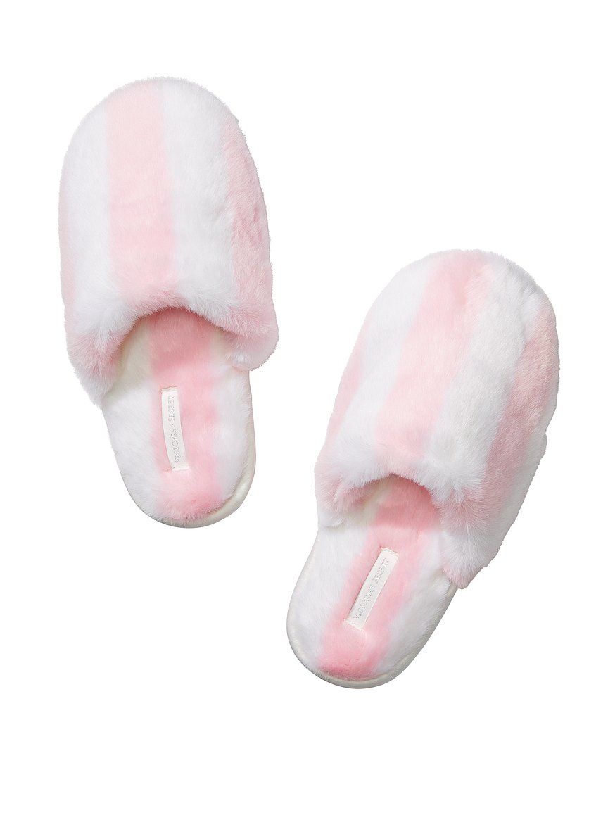 Buy Closed-Toe Faux Fur Slippers - Order Slippers online 5000008198 -  Victoria's Secret US