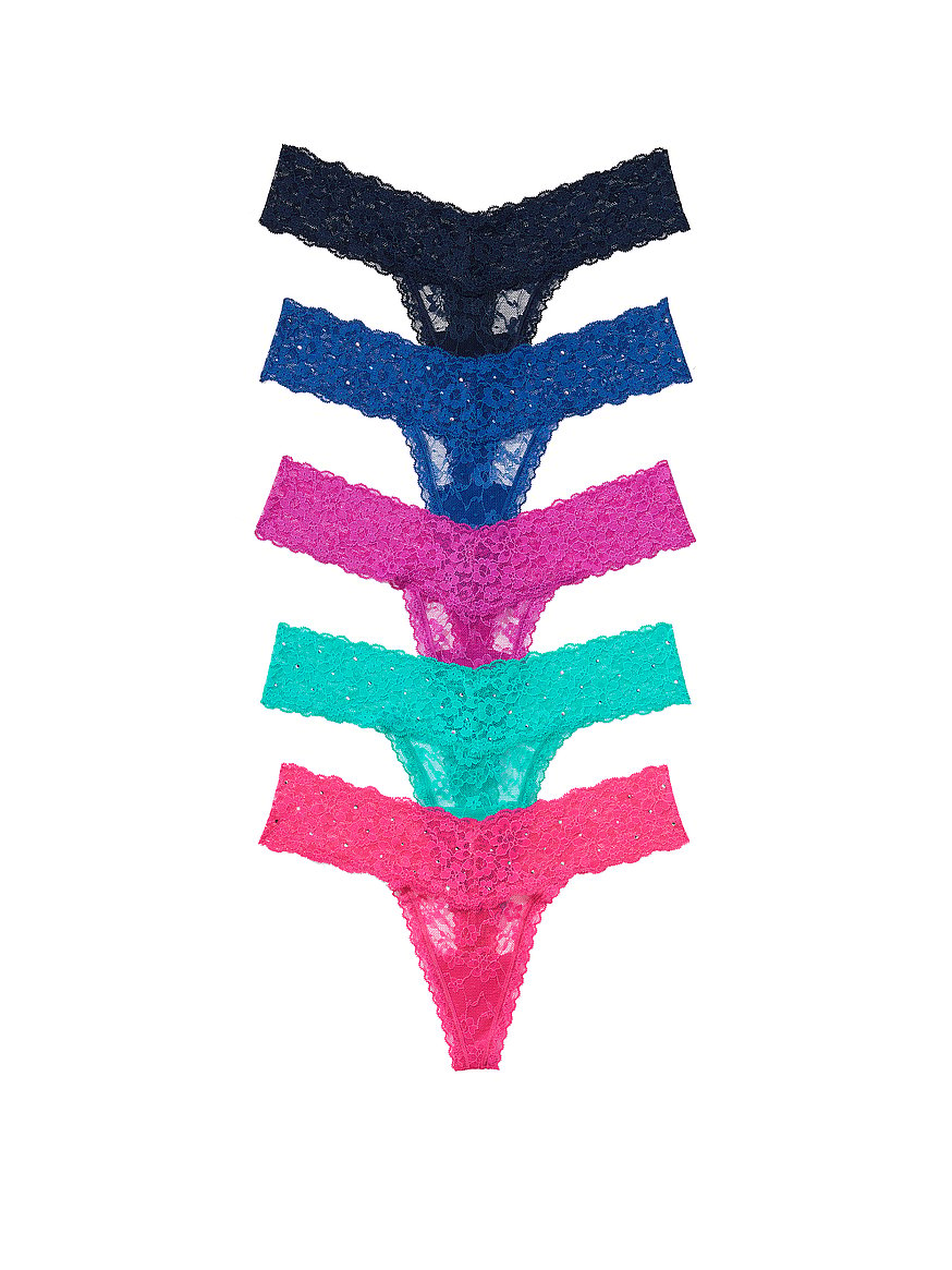 Buy 7-Pack Lace Thong Panties - Order PACKAGED-PANTY online 5000008049 - Victoria's  Secret US