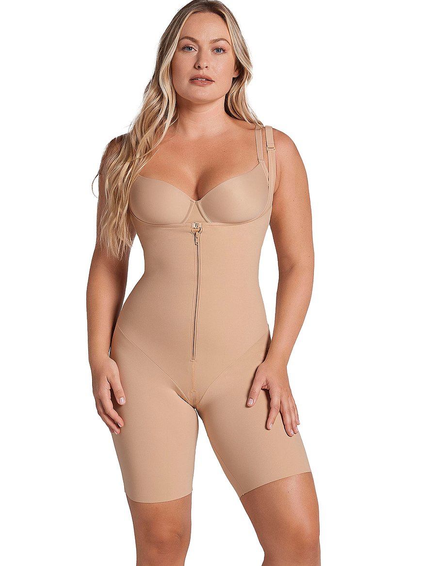SPANX, Intimates & Sleepwear, Brand New Spanx Under Sculpt Zip Front  Corset Cameo In Blush Size Large