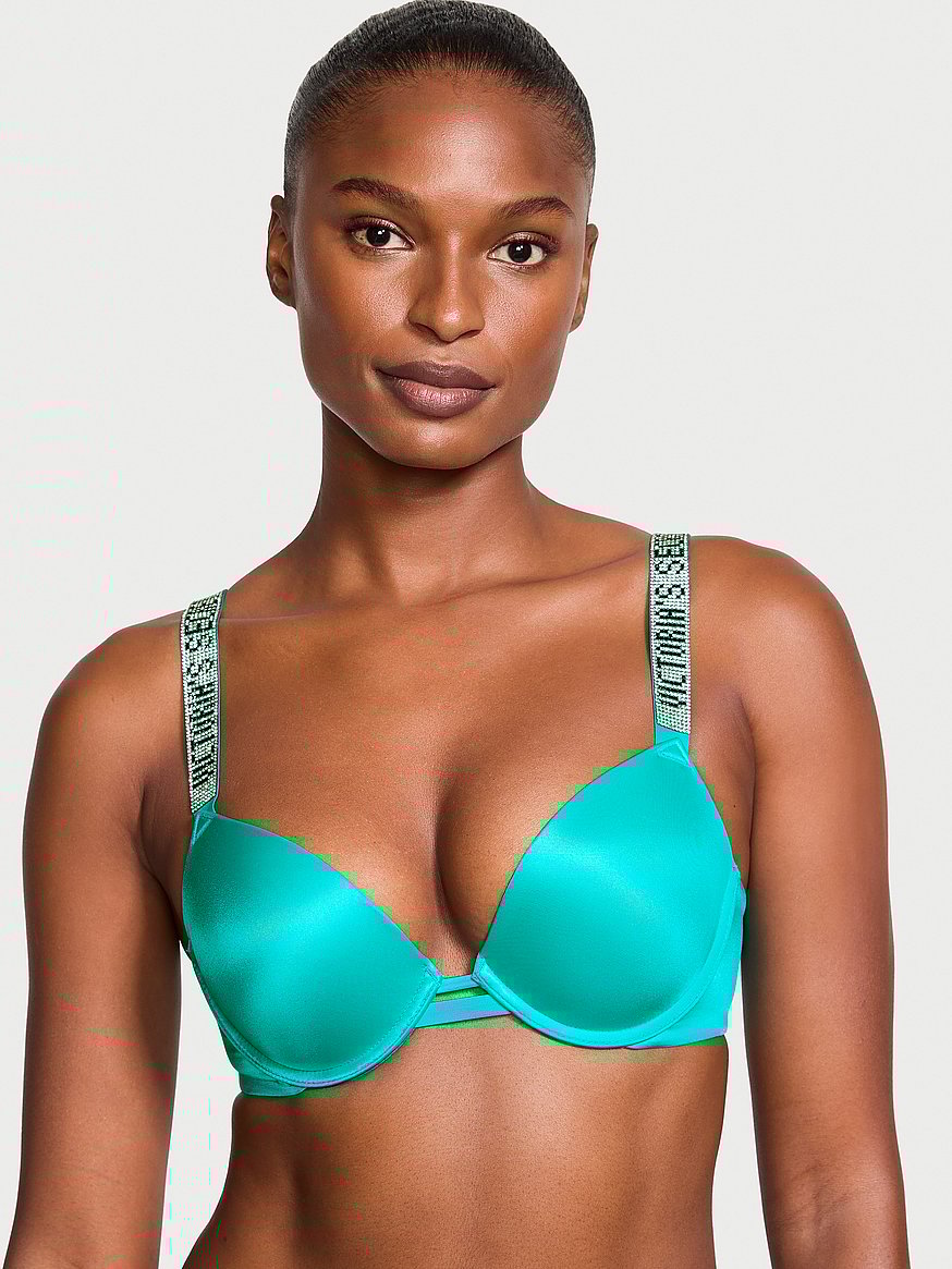 Shine Strap Smooth Push-Up Bra