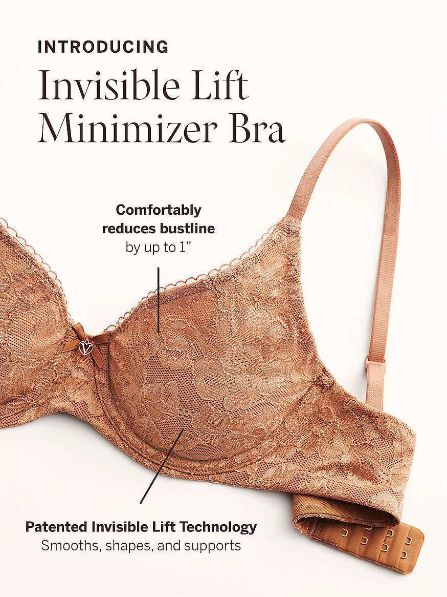 Invisible Lift Minimizer Lace Bra