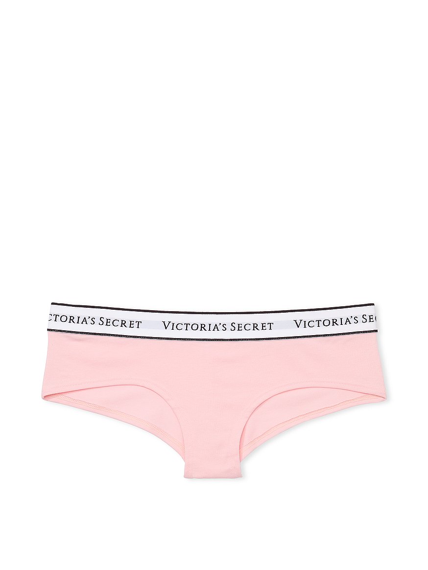 Buy Logo Cotton Cheeky Panty, Black - Order Panties online - Victoria's Secret