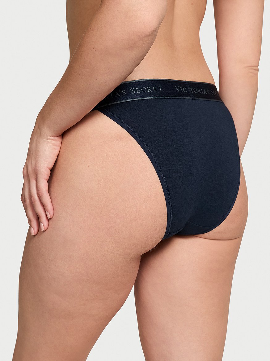 Logo Cotton Tanga Panty