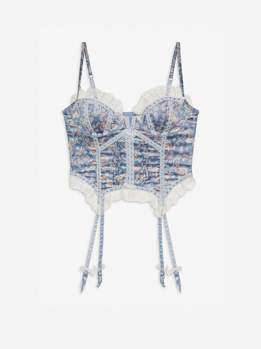 Buy Emiliana Bustier, Dark Blue - Order BUSTIER-LINGERIE online