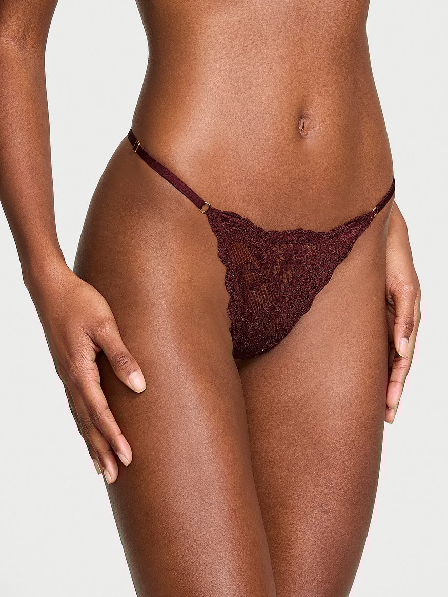 Lace Adjustable V-String Panty