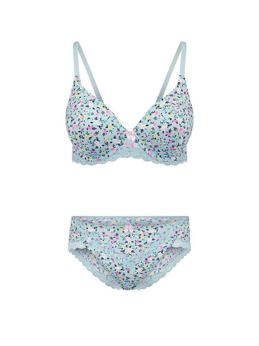 Buy Nare Lightly Lined Demi Bra, Romantic Ditsy - Order Bras