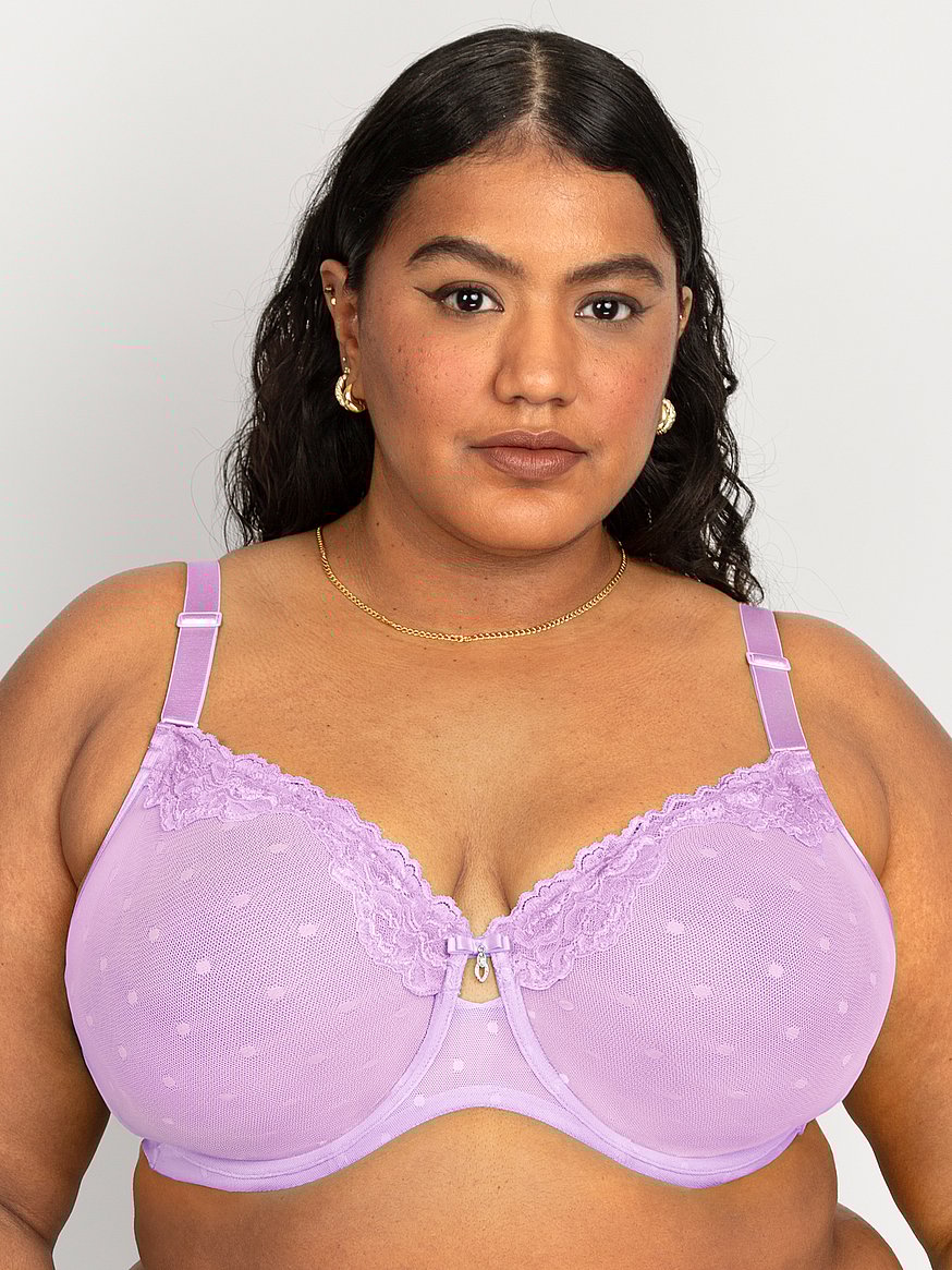 Buy Sheer Whisper Unlined Underwire Bra, Stellar Orchid Order