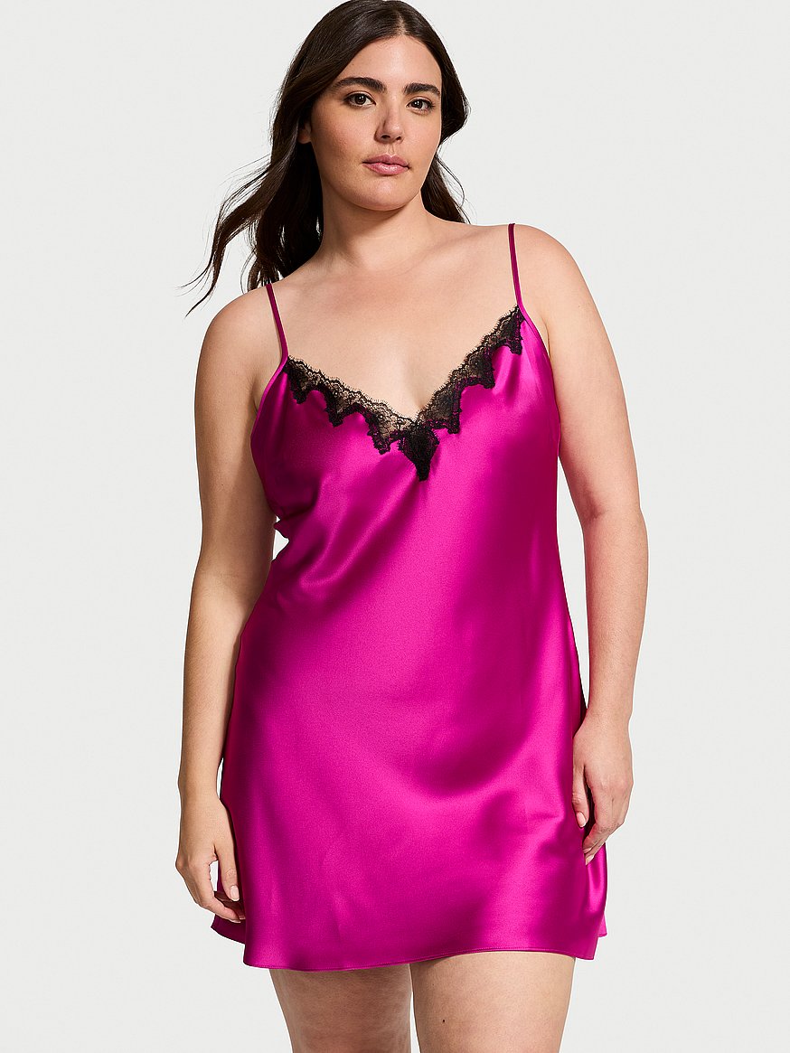 open lace back dress Vintage Victoria Secret Pink Floral Burnout Slip Dress
