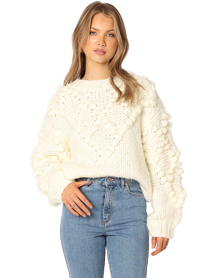 Buy Vida Knit Sweater, White - Order Sweaters online - Victoria's Secret