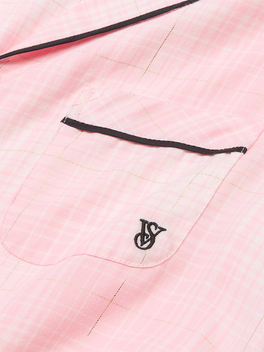 Flannel Short Pajama Set