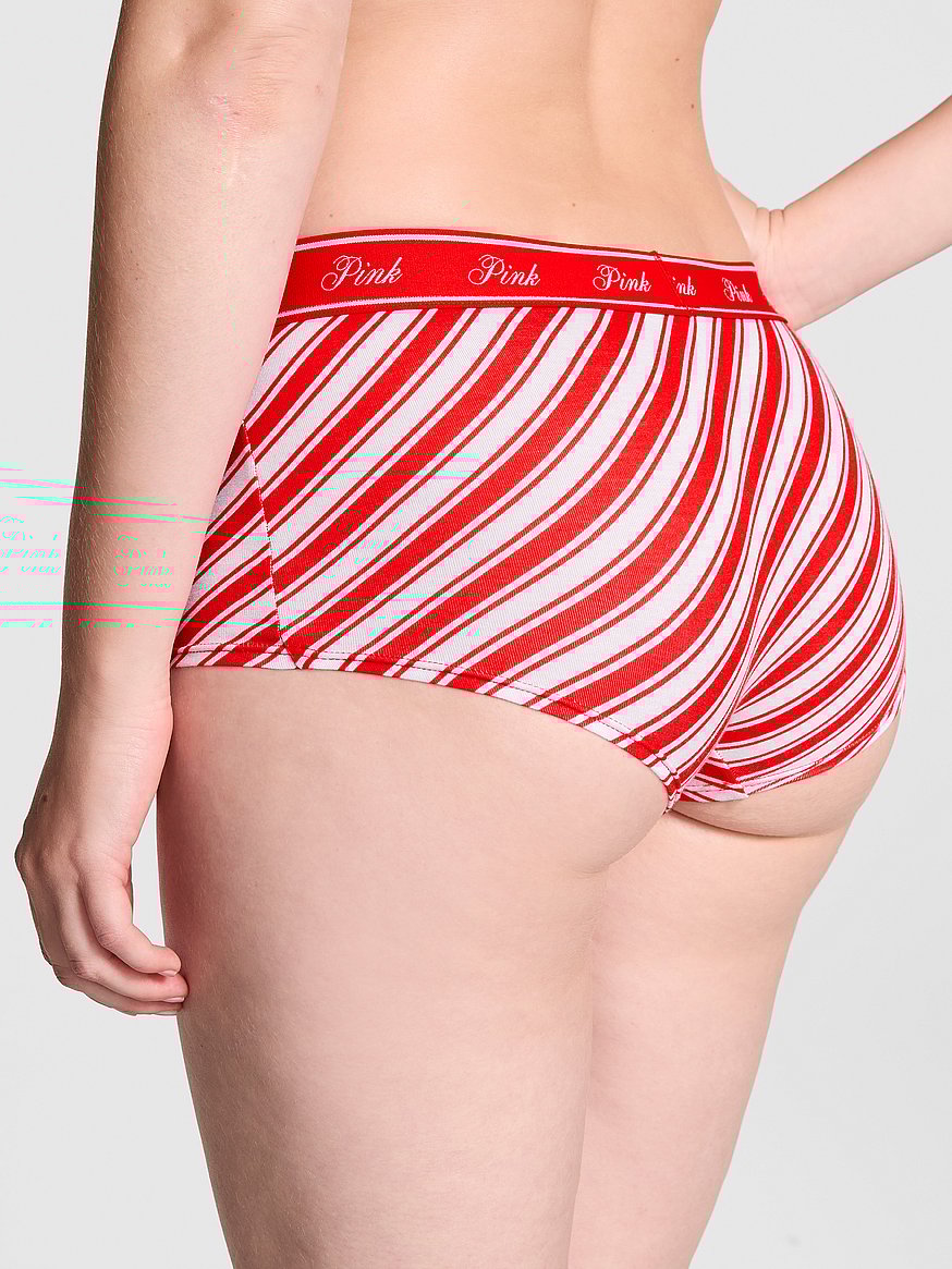 Logo Cotton Shine Boyshort Panty