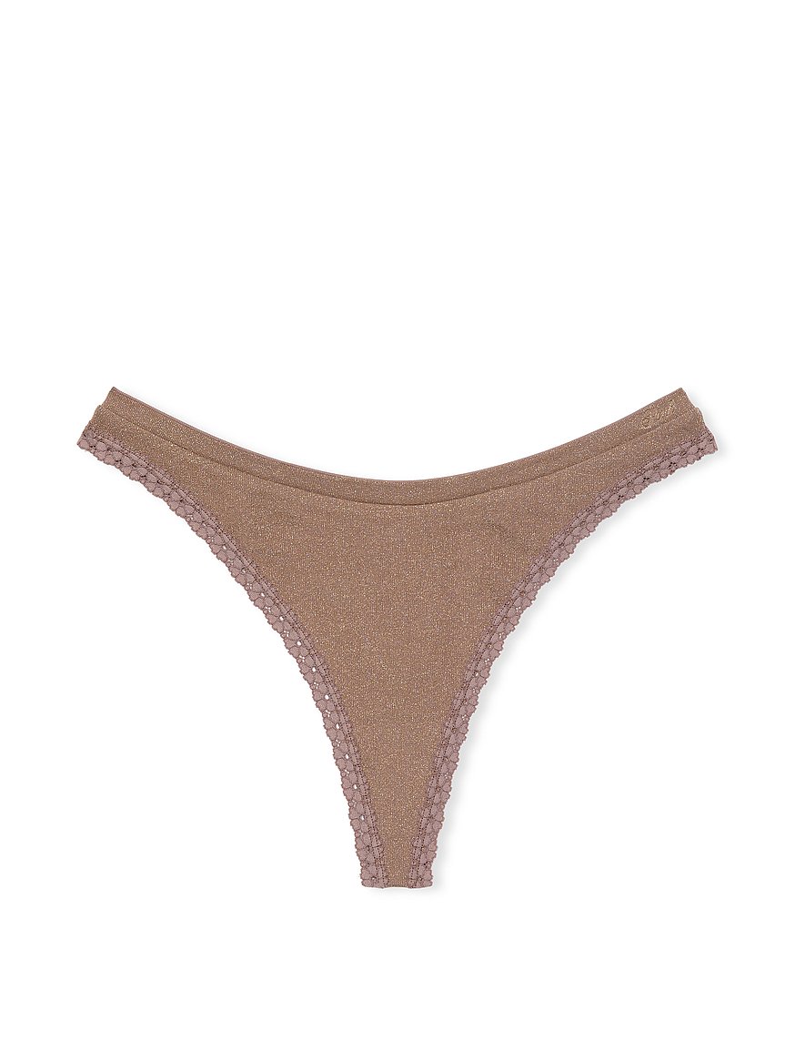 Seamless High-Leg Thong Panty