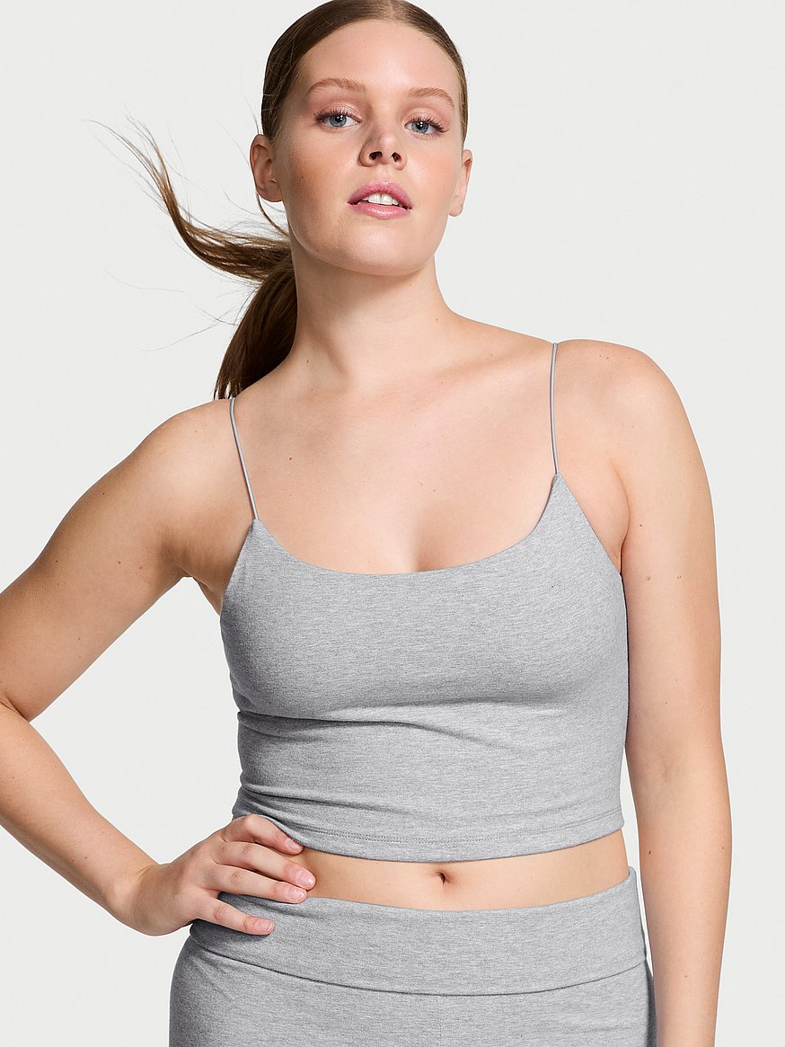 Buy Cotton Tank Top, Med Htr Grey - Order Tops online - Victoria's