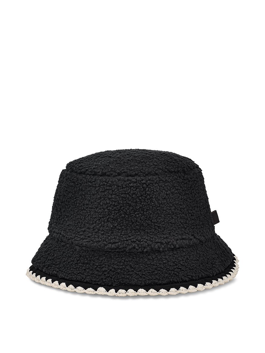 UGG FLUFF SCALLOPED HAT UNISEX - Hat - black, L/XL, New with Tag Fownes All Weather Fluff Cap by UGG --> Shop Hats, Beanies  main image 4