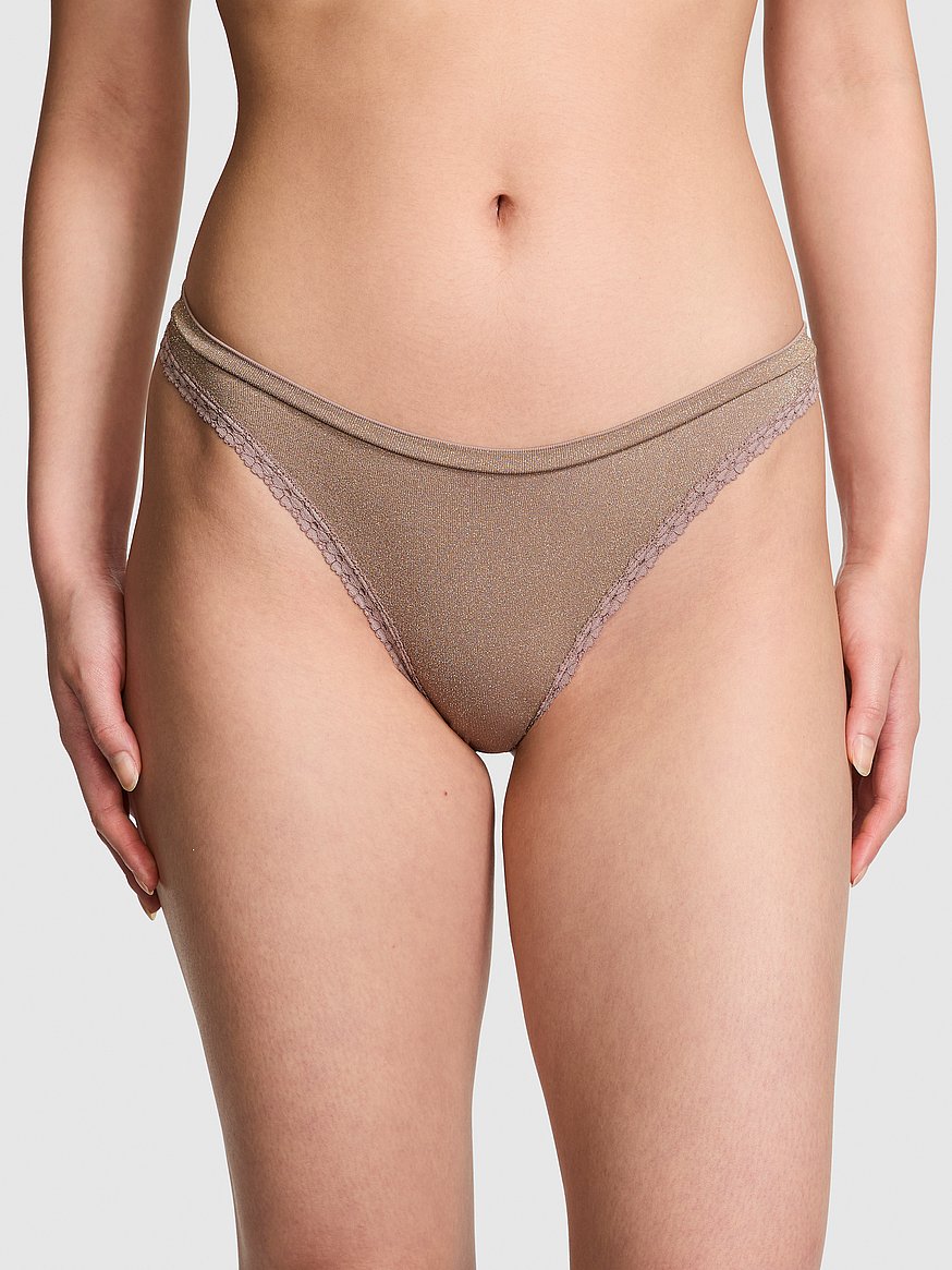 Seamless High-Leg Thong Panty