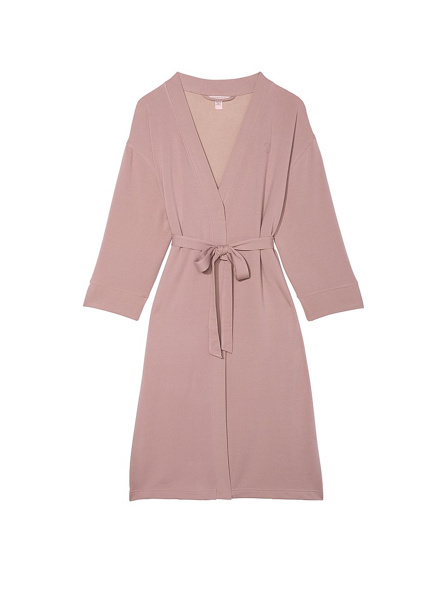 Brushed Modal Fleece Long Robe