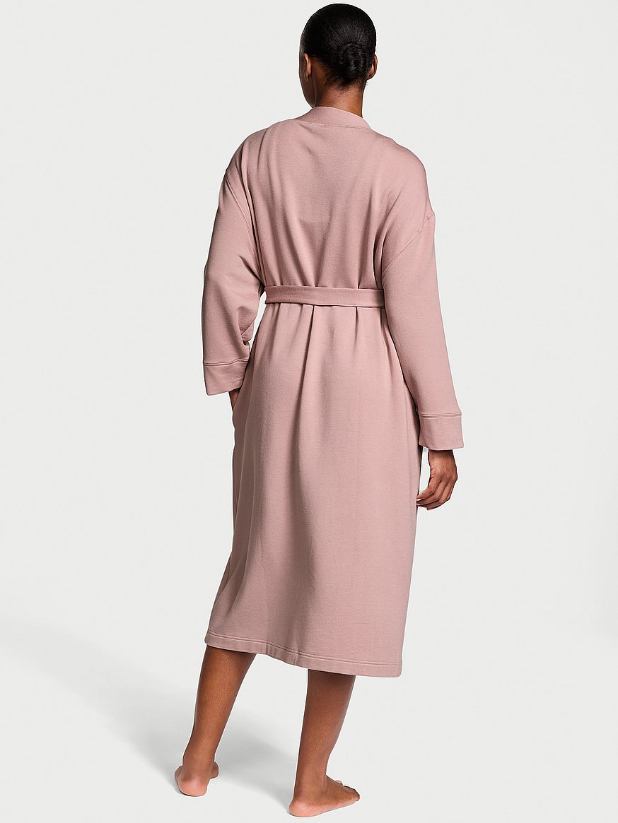 Brushed Modal Fleece Long Robe