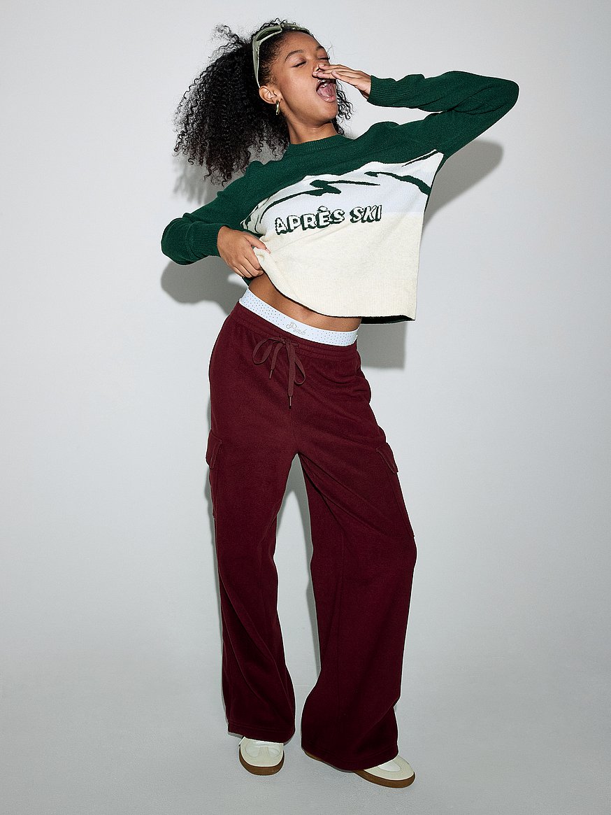 Buy Collegiate Knit Crewneck Sweater, Deep Forest Apres Ski