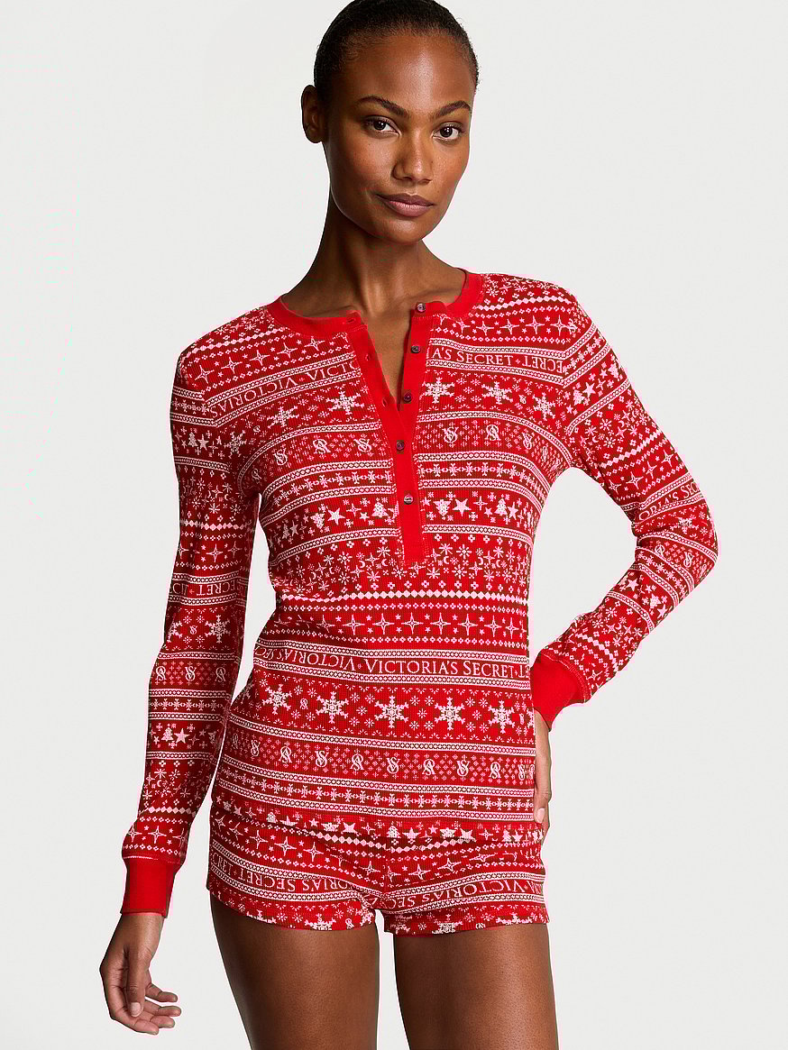 Thermal Pajama Set Christmas Pajamas Women's Victoria's