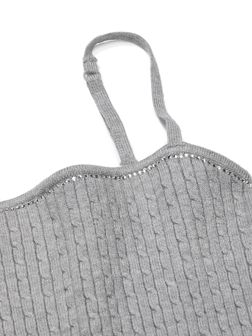 Luxe Cable-Knit Shine Bodysuit