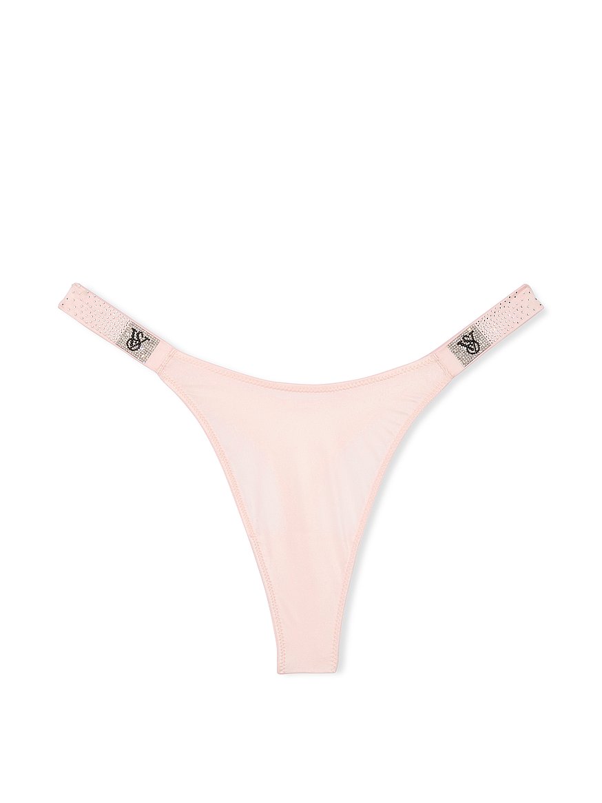 Scattered Shine Strap Lace Thong Panty
