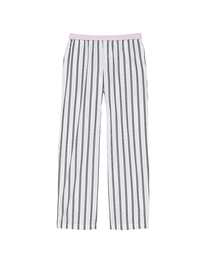 Cotton Poplin Logo Sleep Pants