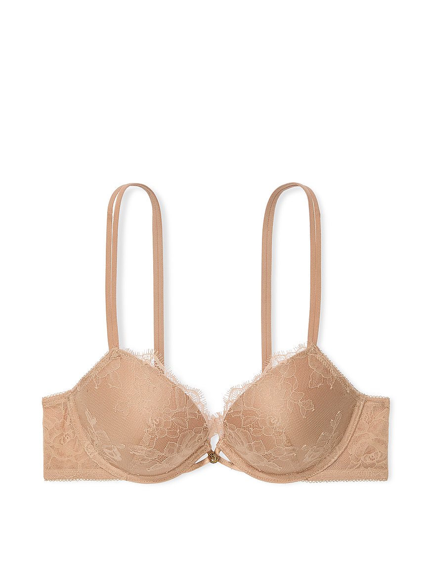 Shine Strap Lace Push-Up Bra