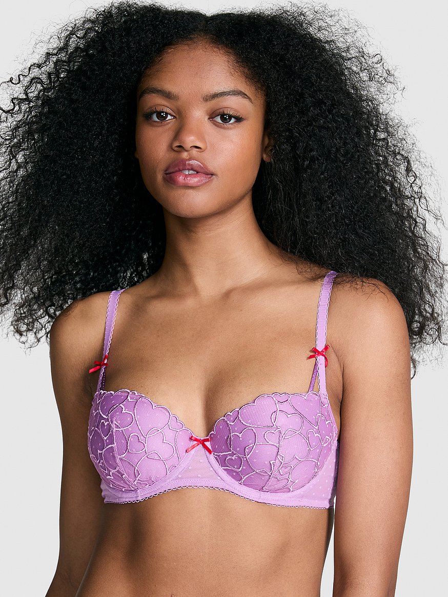 Buy PINK Wink™ Lightly Lined Balconette Bra, Grape Taffy - Order