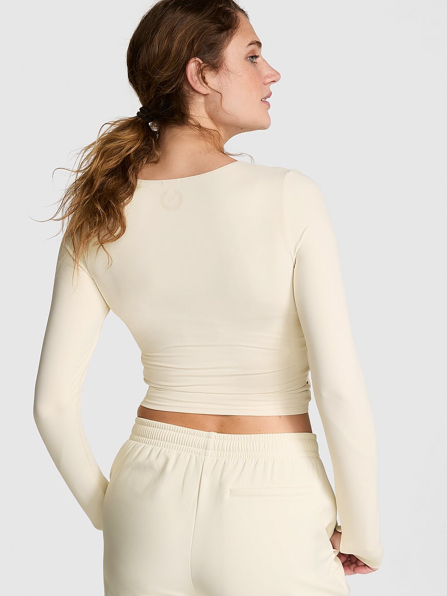 Relay Ruched Long-Sleeve Top