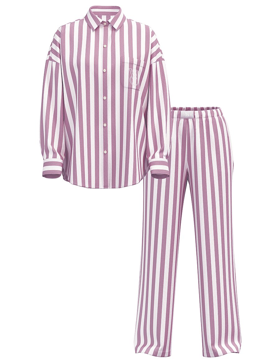 Modal-Cotton Long Pajama Set