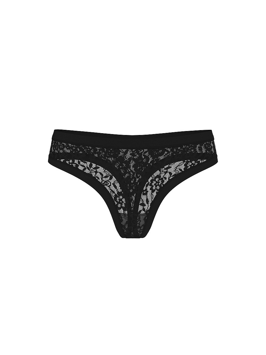 No-Show Lace Thong Panty
