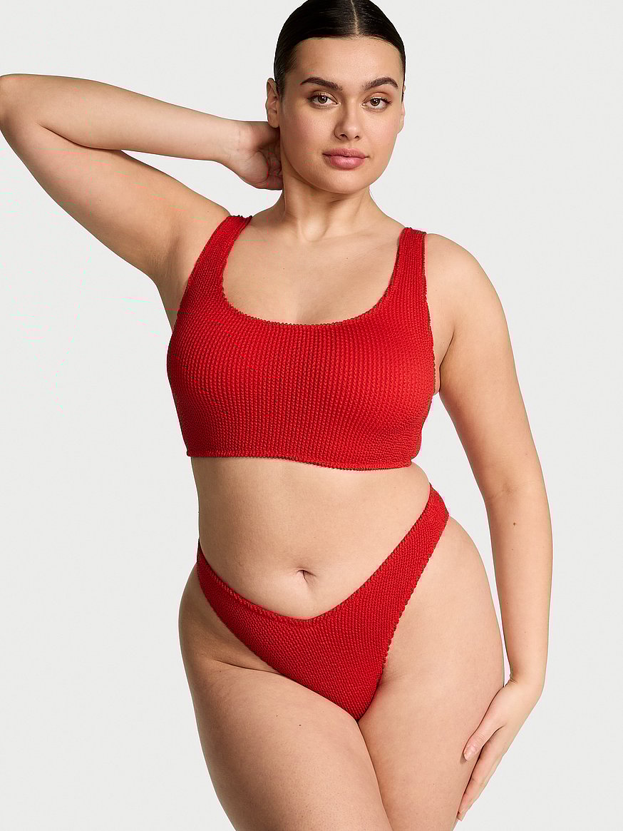 Crinkle Brazilian Bikini Bottom