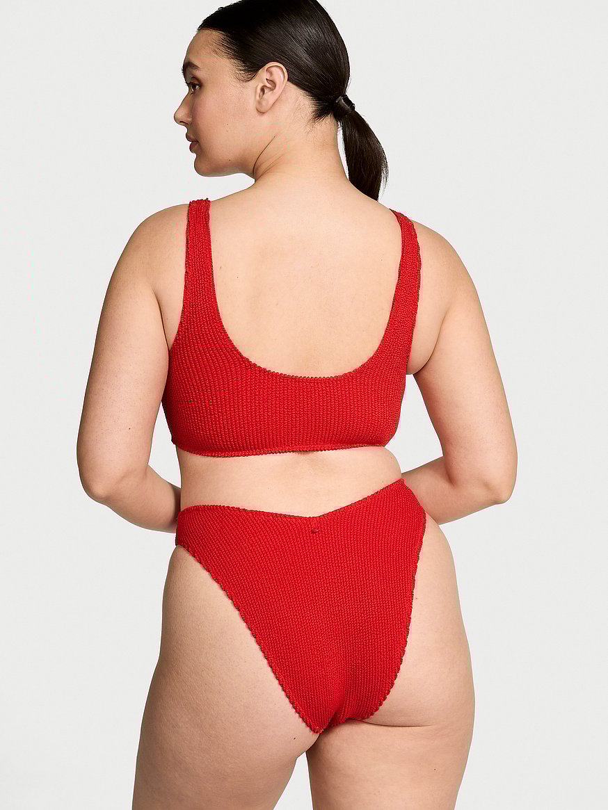 Crinkle Brazilian Bikini Bottom