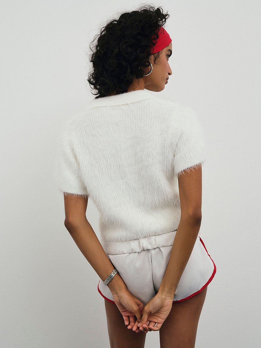 Buy Fuzzy Knit Top, White - Order Tops online - Victoria's Secret US