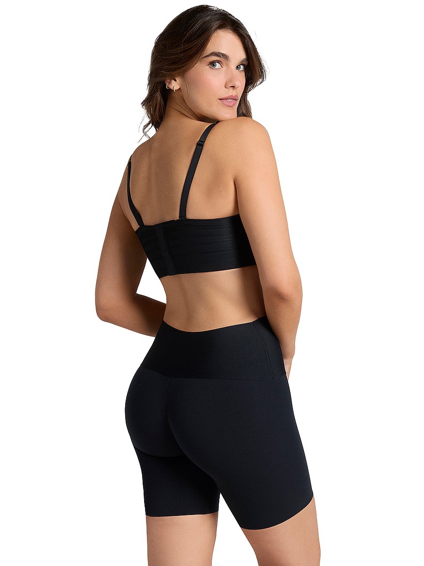 Buy Moderate Compression Stay-in-Place Seamless Slip Shorts, Black